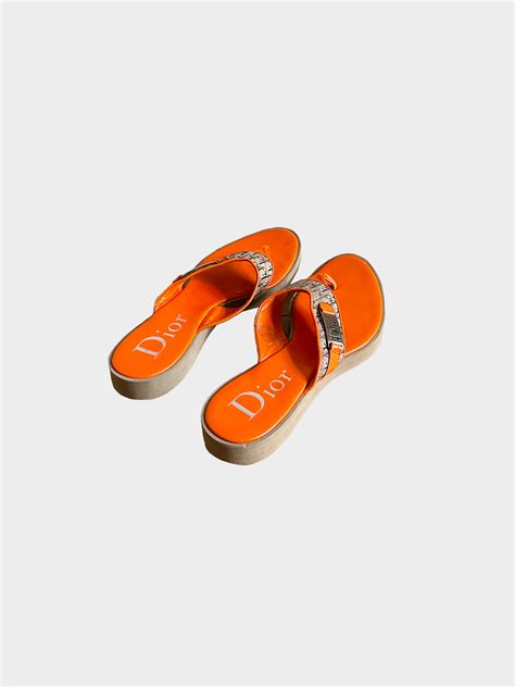 flip flops dior|christian dior flip flops.